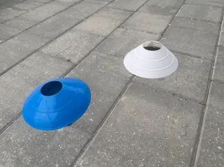 FLEXIBLE Foldable Full size Soccer Cone