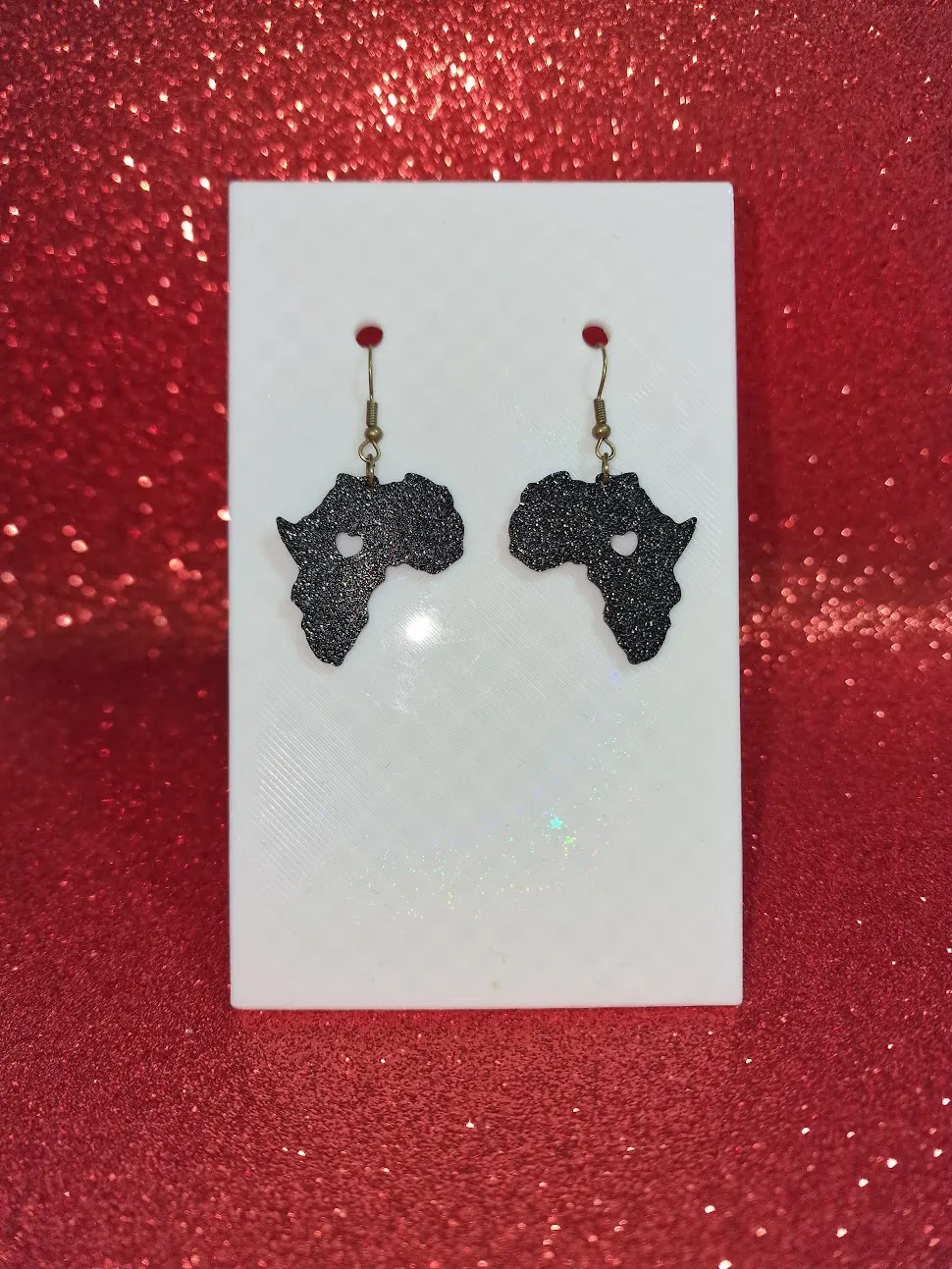 Africa love earrings view 2