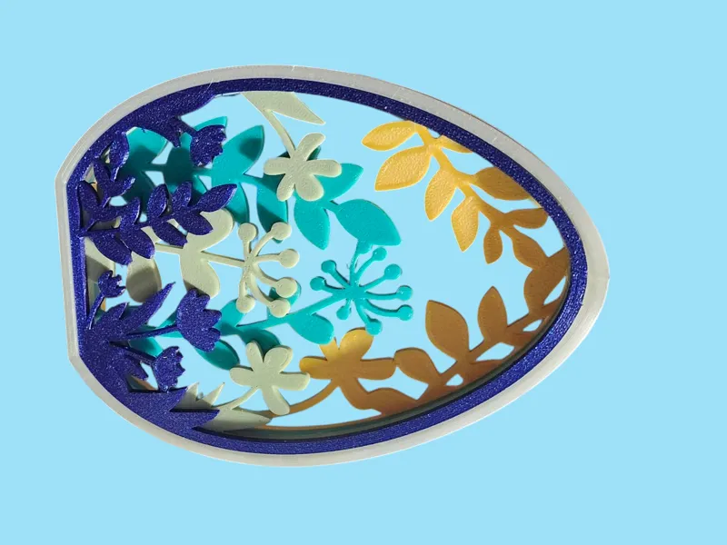 Easter Egg Layered Decor