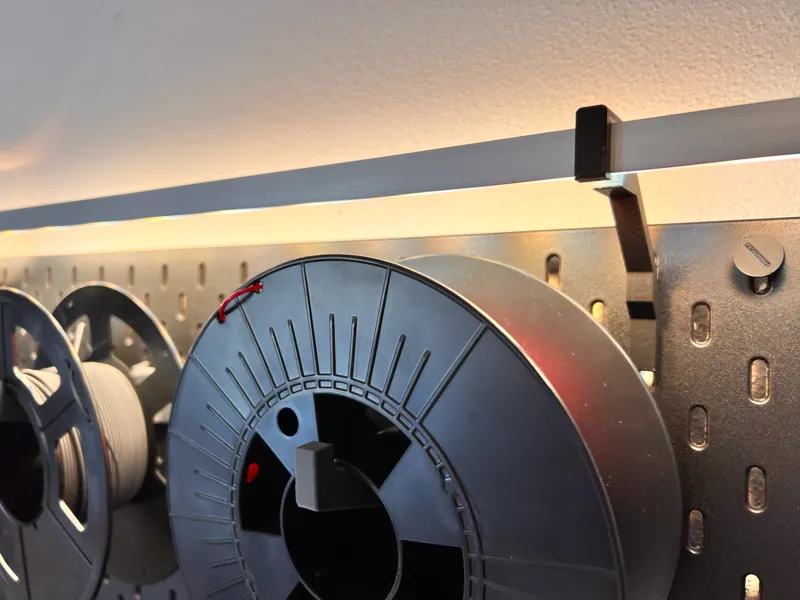 Skadis LED aluminum profile holder with hidden wire channel