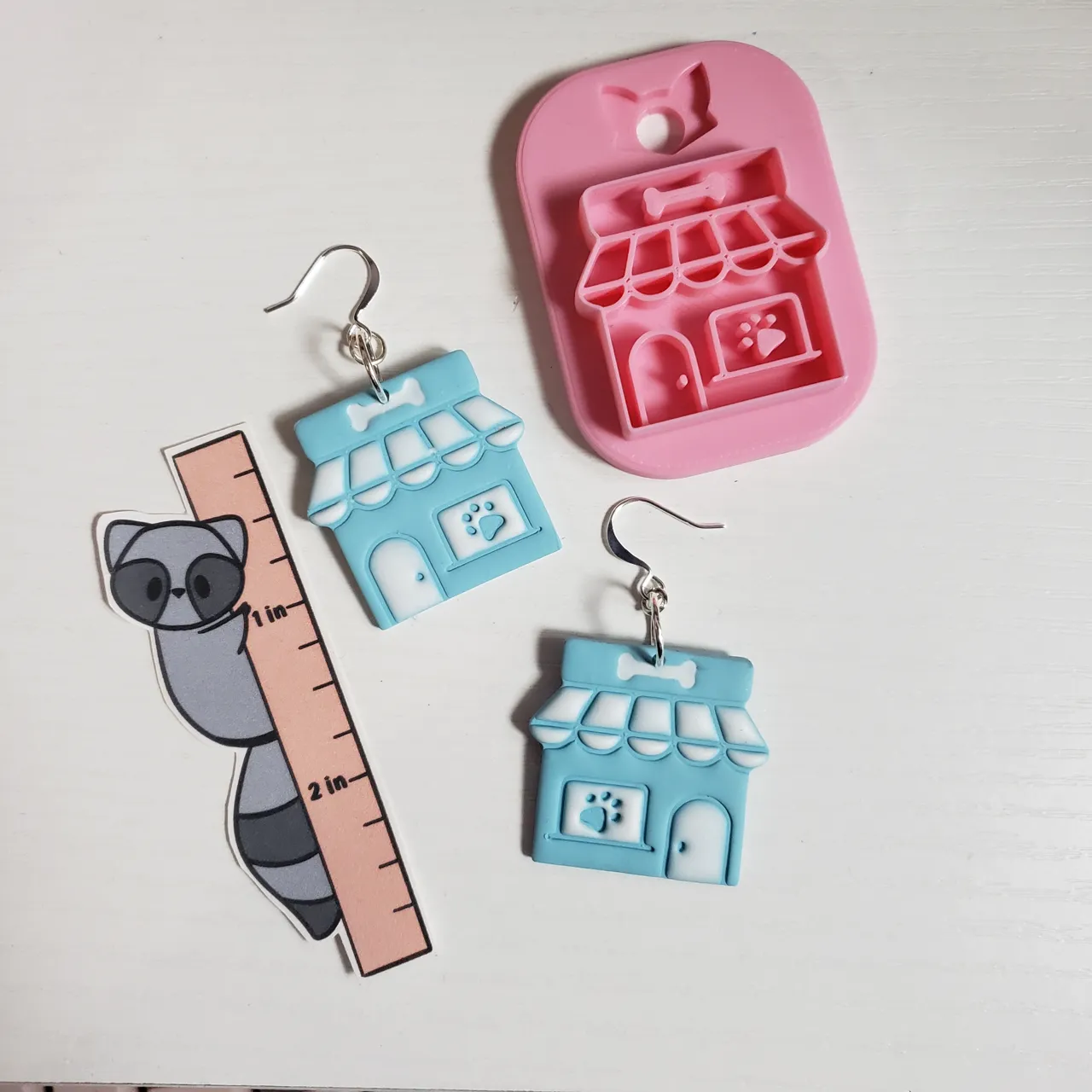 Doggy Pet Store Polymer Clay Earring Cutter view 2