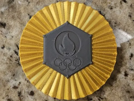 Paris 2024 Olympics Gold Medal Coaster