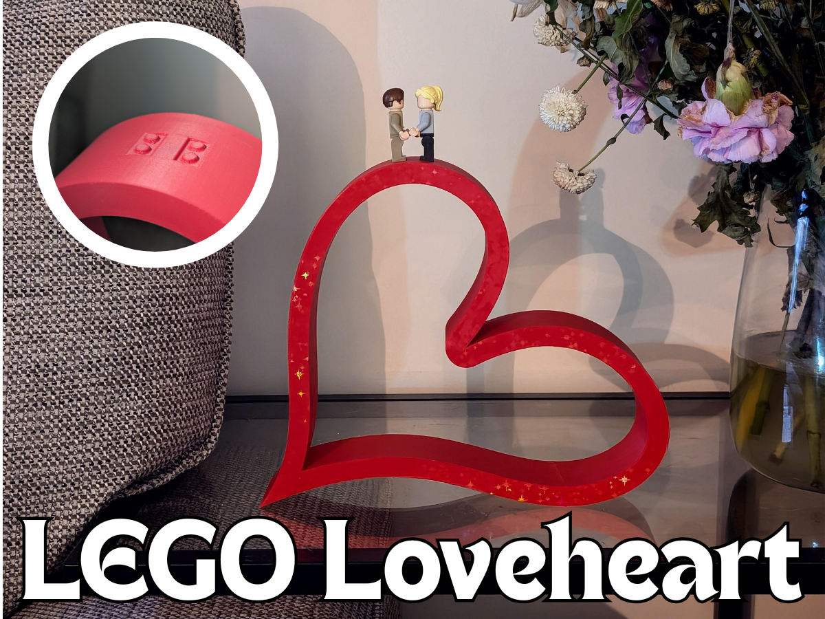 LℰGO Loveheart - Heart Stand for two Minifigs