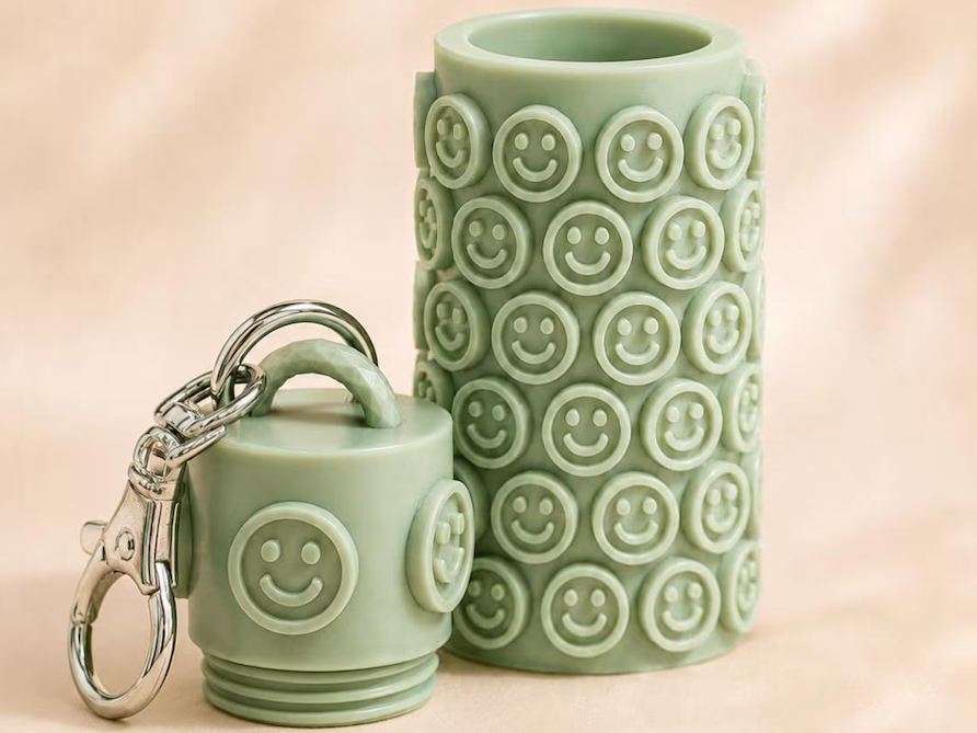 Smiley Face Chapstick Holder 