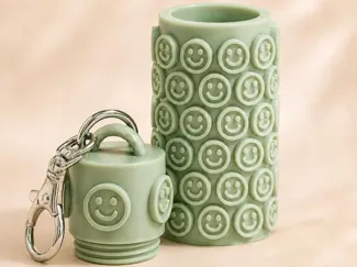 Smiley Face Chapstick Holder 