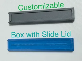 Customizable Box with Slide Lid