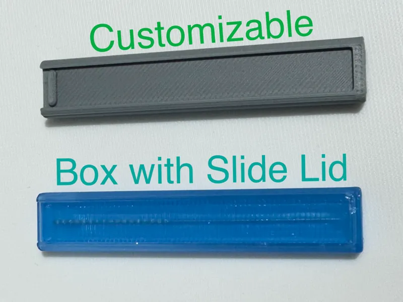 Customizable Box with Slide Lid