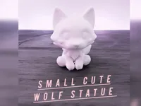 Petite statue de loup mignon — photo 2