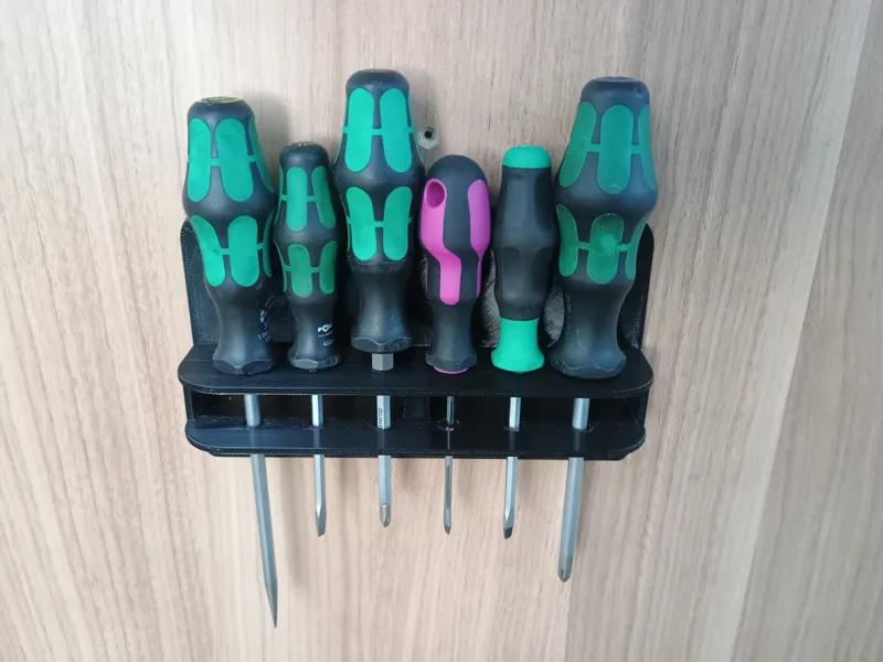 Wall-mount Screwdriver holder