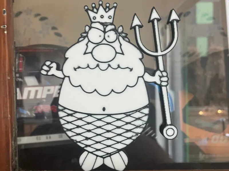 Fat Poseidon, god of the ocean