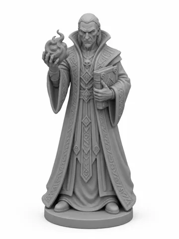 Modelo para impresión 3D: Dark mage — vista de referencia 2