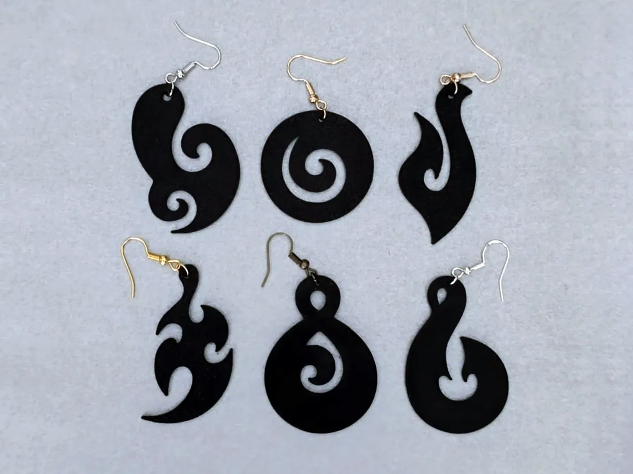 Fire Shapes Earrings (Bundle) view 2