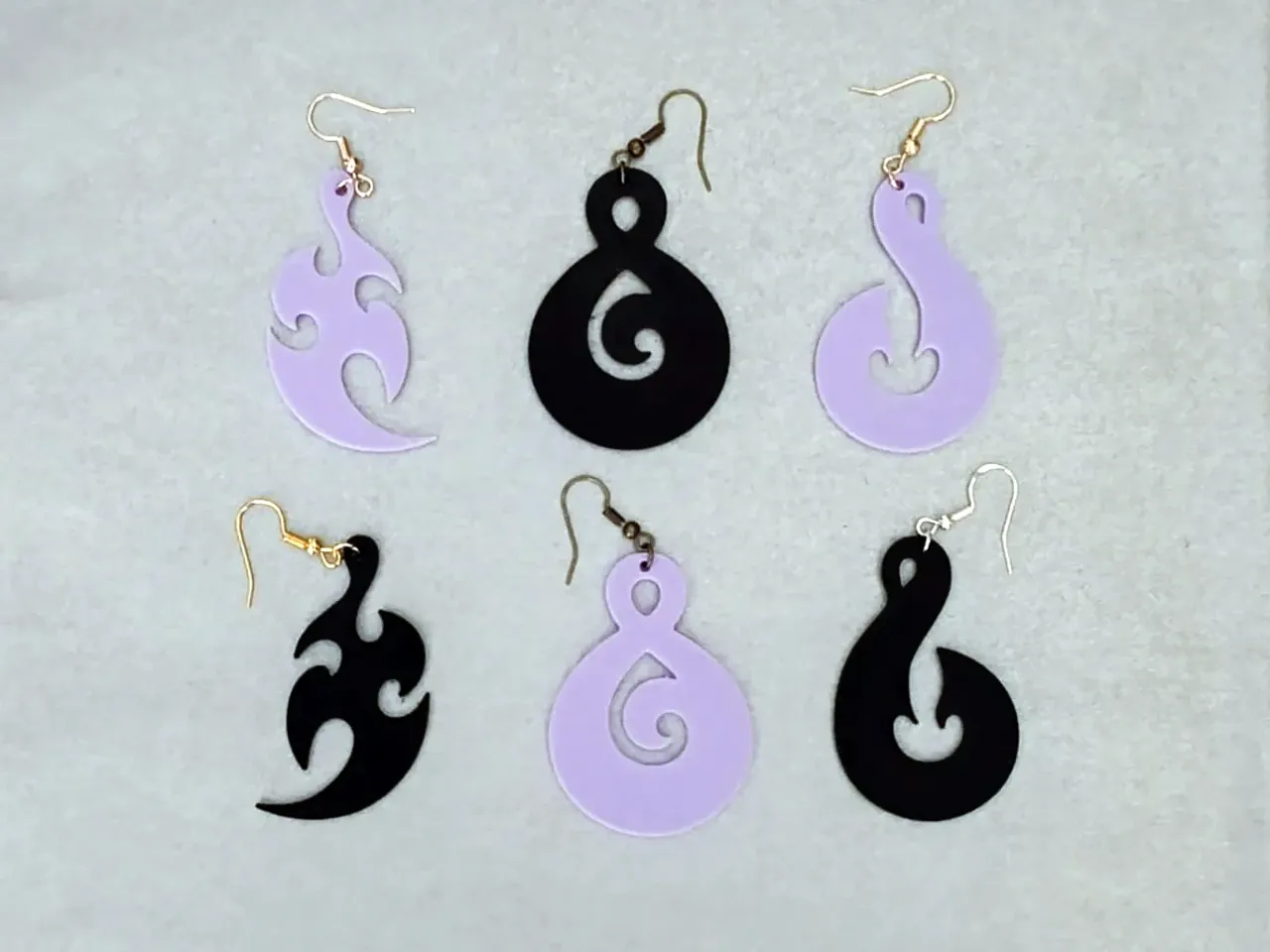 Fire Shapes Earrings (Bundle) view 3