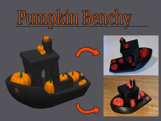 Halloween pumpkin benchy