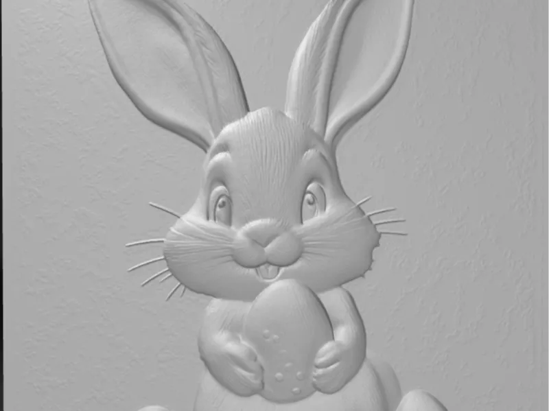 Osterhase mit Ei 