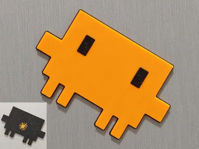 Clawd Refrigerator Magnet (with Logo Version)