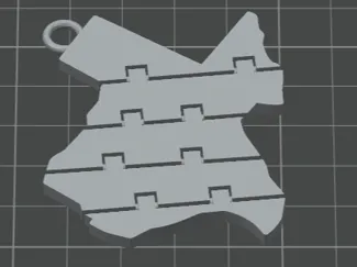 Texas Flexi keychain