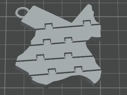 Texas Flexi keychain