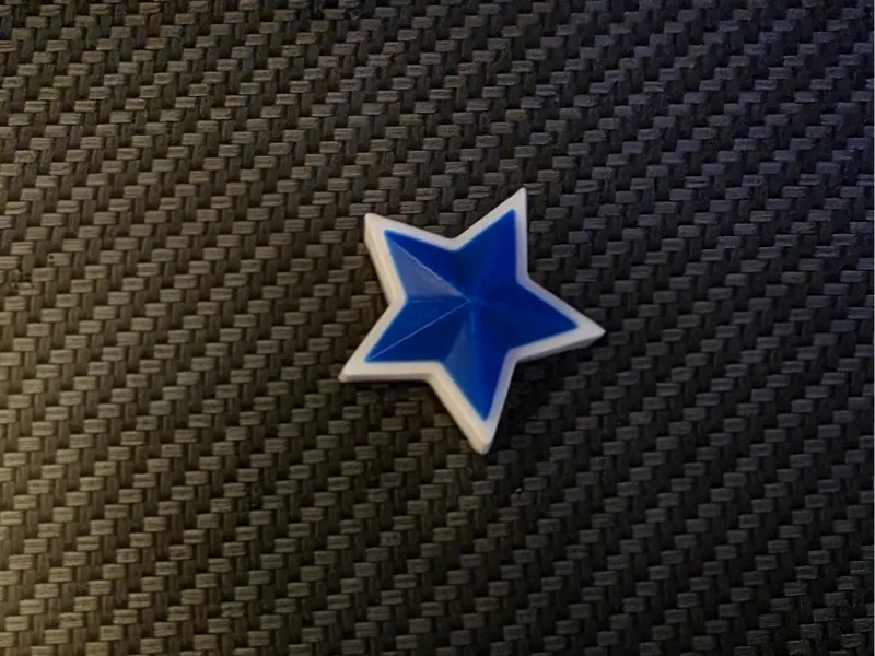 Multi-Color Printable Star Icons (Set of 4)