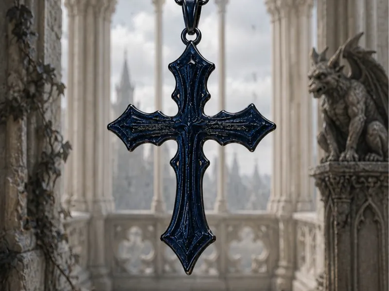 Collana croce gotica NO AMS