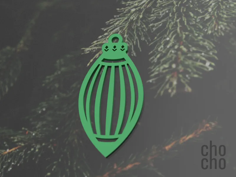 Ornament Christmas Tree Elliptic (3)