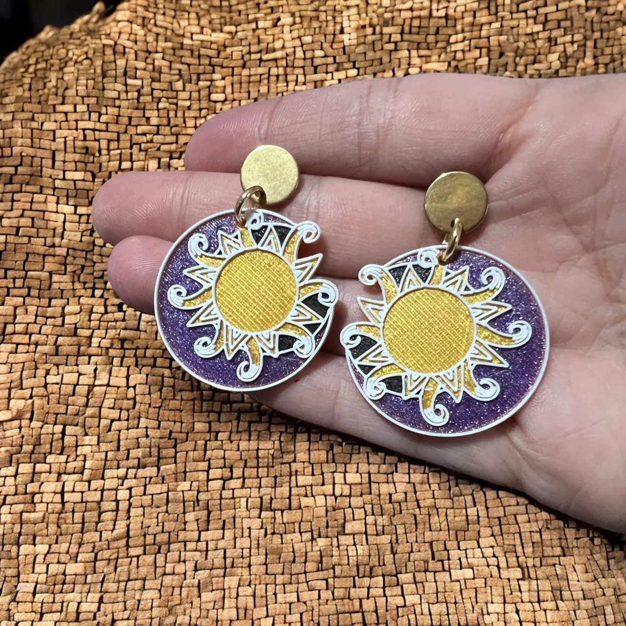 Pendientes sol y luna view 2