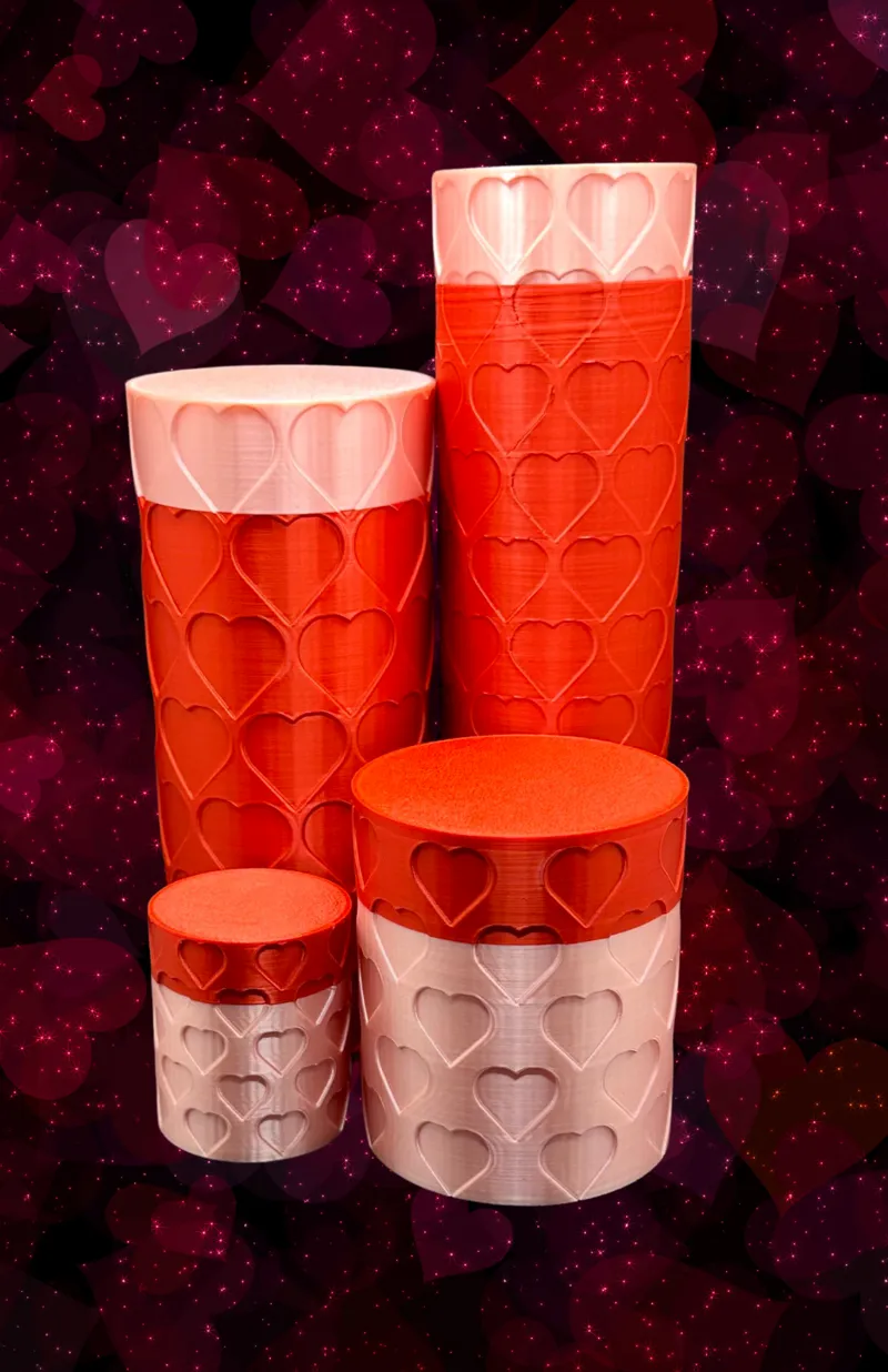Hearts container collection