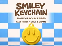 Smiley Keychain | Single or double sided