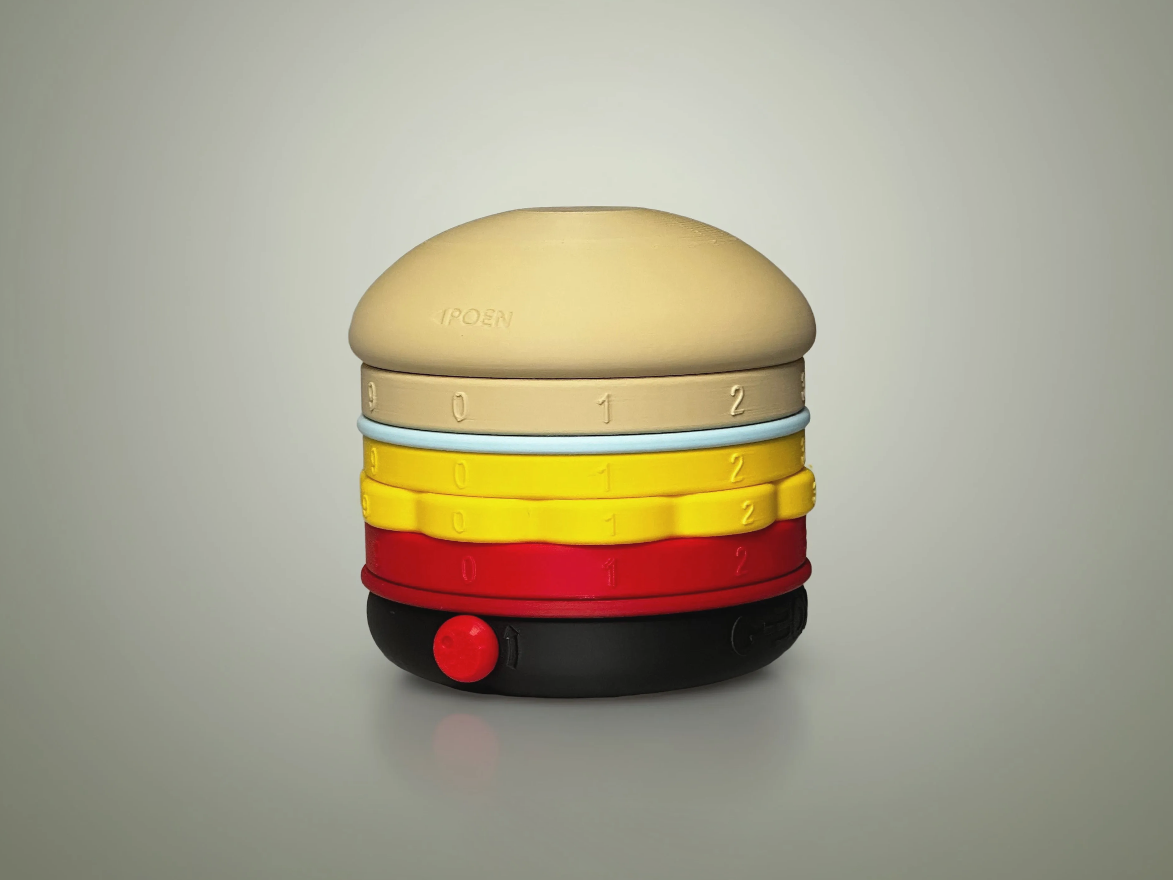 Miniatura 2 do modelo 3D 存钱罐密码盒2.0+自由密码+高精度模型