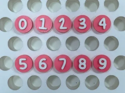 Brigadeiro Stamps – Numbers Set (0–9)