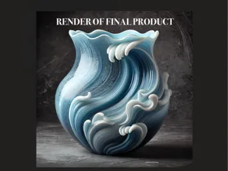 Wave Break - Water vase