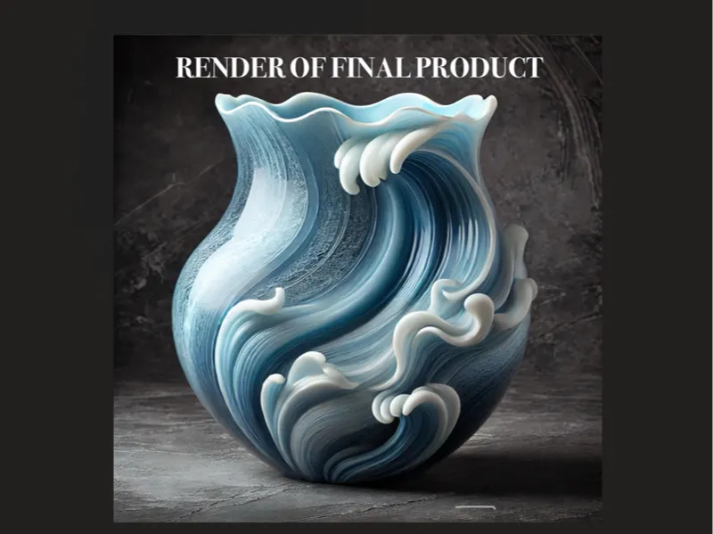 Wave Break - Water vase