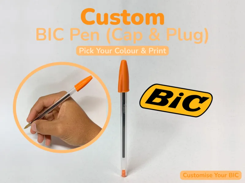 Custom BIC Pen (Cap & Plug)