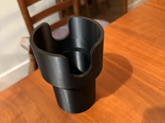 Parametric Cup Holder Adapter with text