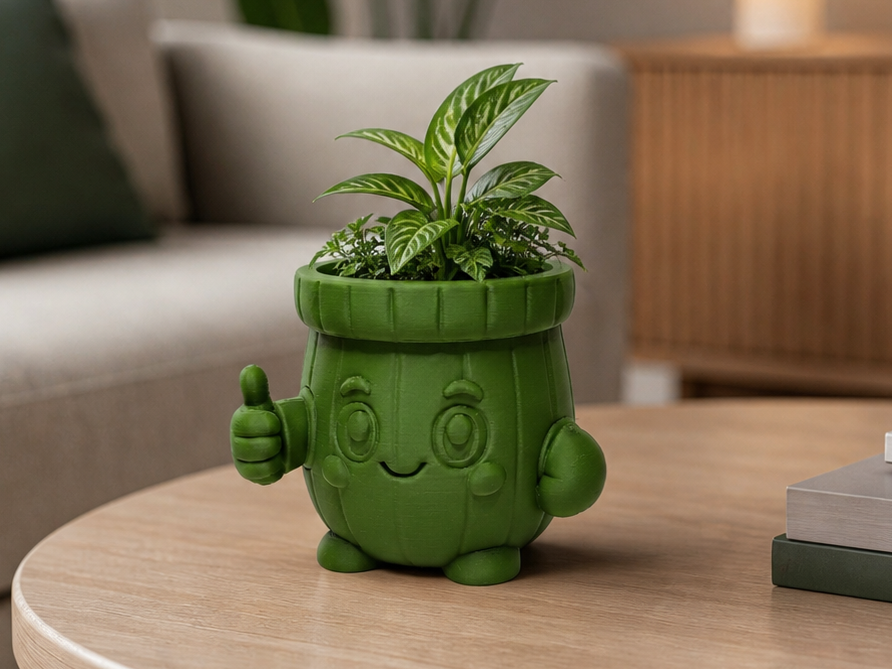 Kawaii Topf „Sprout“ freundlicher Pflanzheld