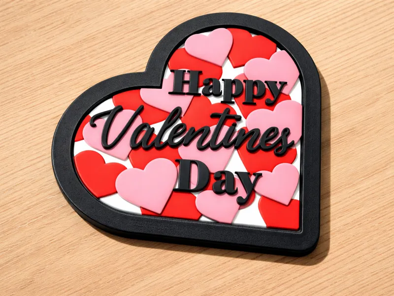 Mandala style Valentines Heart no AMS Required