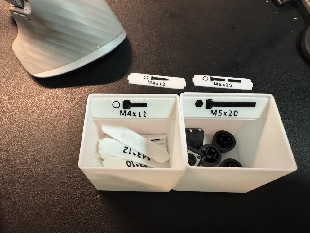 Screw Storage Box Labels (Parameterizable) - Free 3D Print Model ...