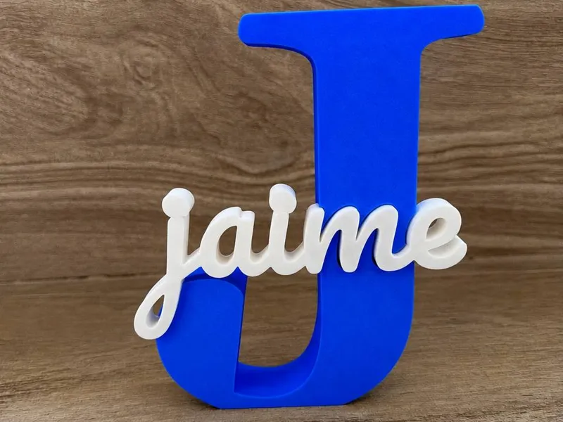 Letra J + nombre Jaime