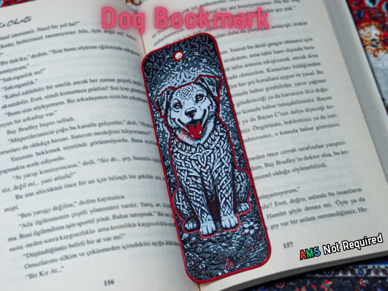 Celtic Knot Dog - Hueforge Bookmark