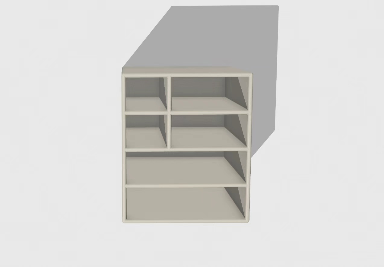 Miniatura 3 do modelo 3D 床头柜一样的拼豆铲收纳盒