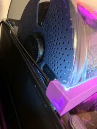 Added channel to route the cable and thicker