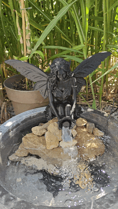 Fairy Sculpture Topper for Solar Fountain