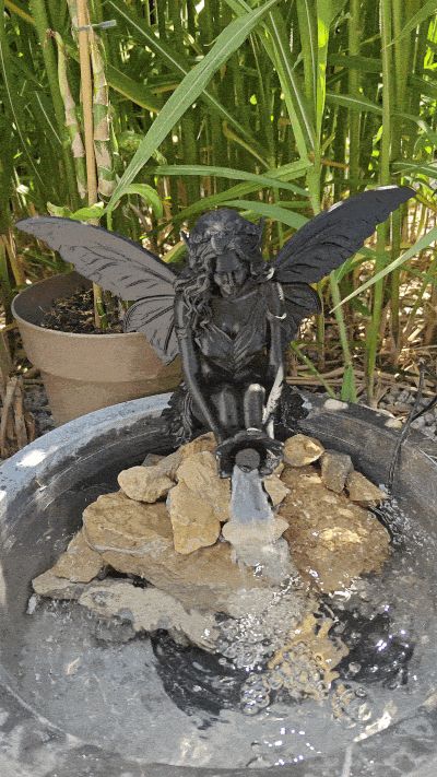 Fairy Sculpture Topper for Solar Fountain