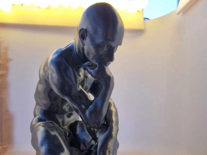 The Rock Thinker - The thinker with the rocks face