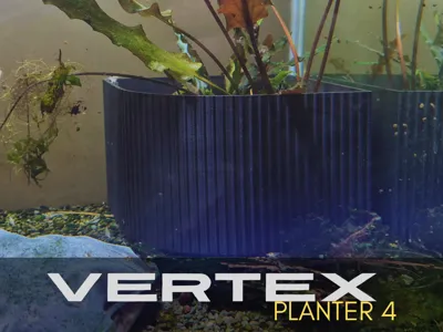 Vertex Planter 4 - Vertical Lines