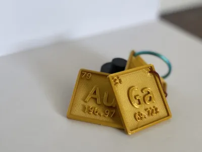 Periodic Table Key Chains All Elements