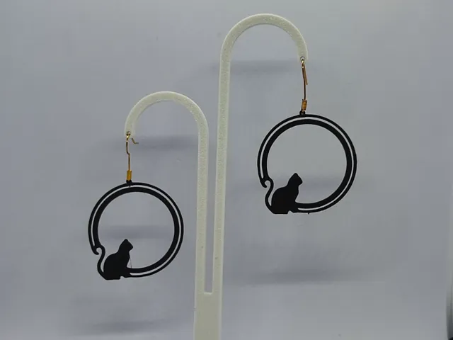 Pendientes Gato Lunar