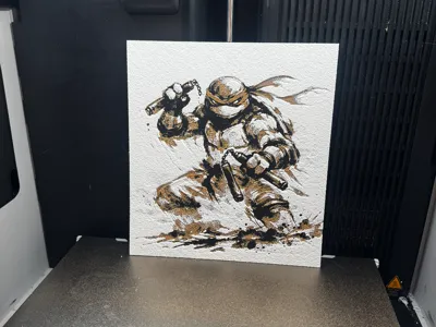 Michelangelo Hueforge/Canvas Art Print TMNT