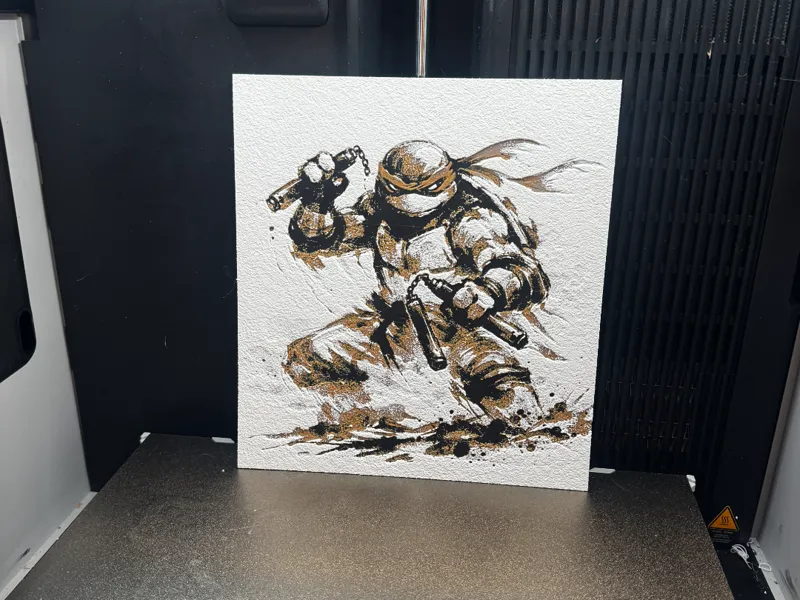 Michelangelo Hueforge/Canvas Art Print TMNT