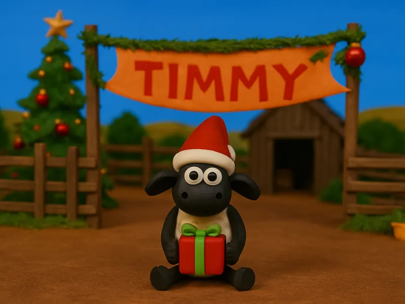 Shaun The Sheep Timmy Christmas Decoration 